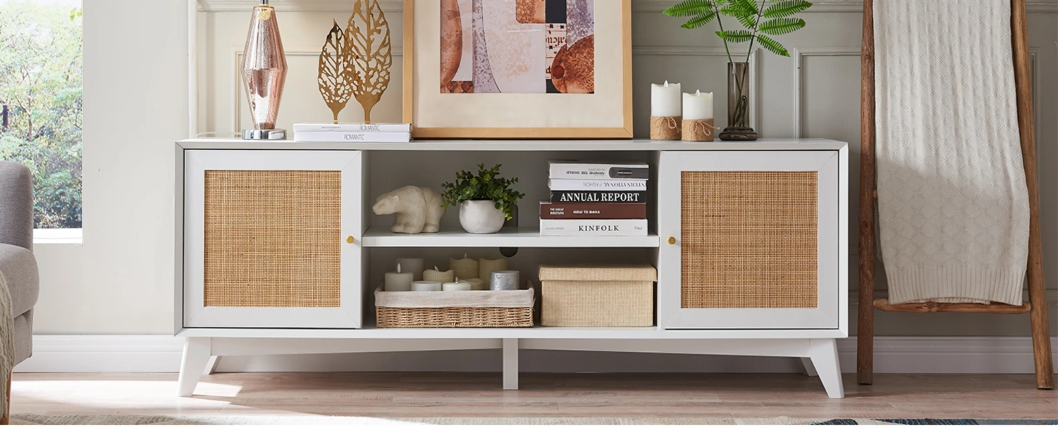 boho tv stand