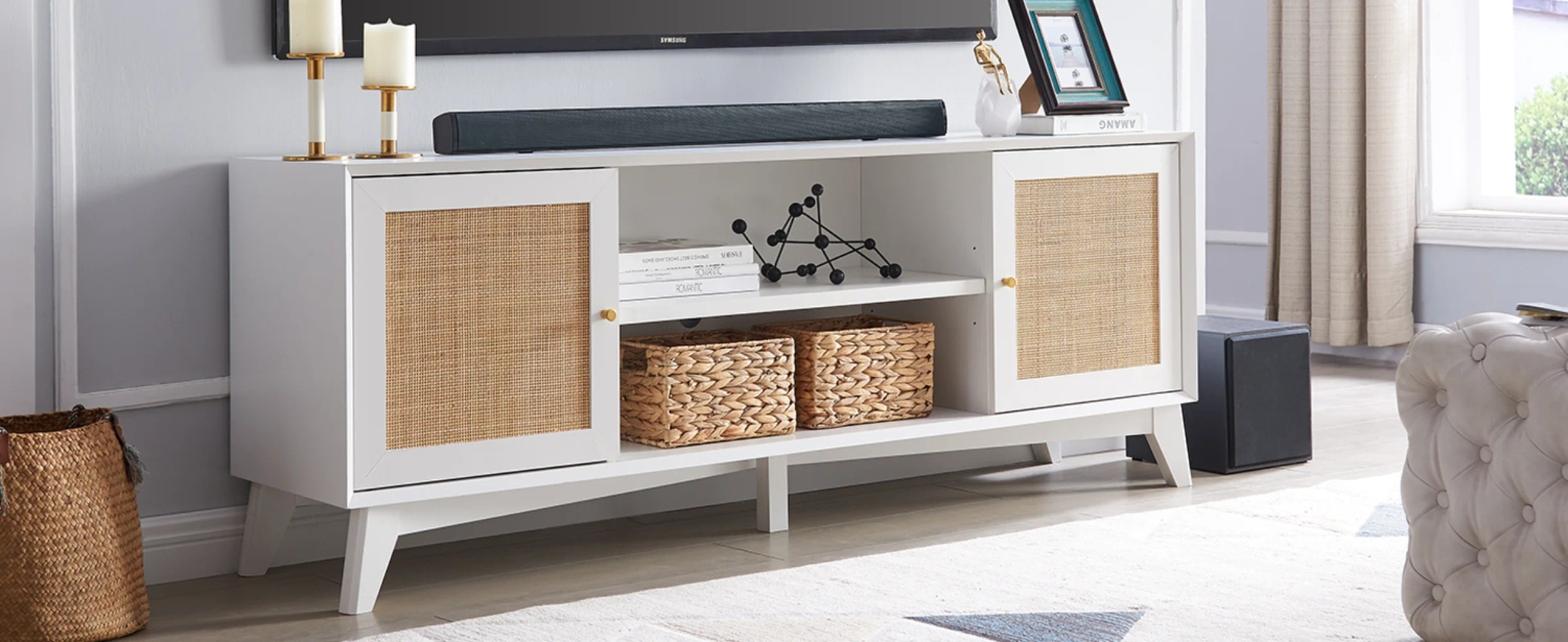 rattan tv stand